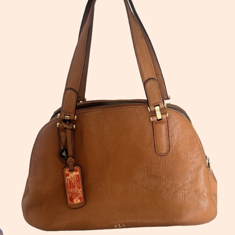 RALPH LAUREN VINTAGE BIG BROWN BAG